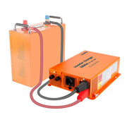 CREABEST 3000W Wechselrichter 12V auf 230V Reiner Sinus für Wohnmobil, Solaranlagen, Off Grid mit FI-Schalter, Ladegerät 100A & 2x Wechselrichterkabel 50 mm²