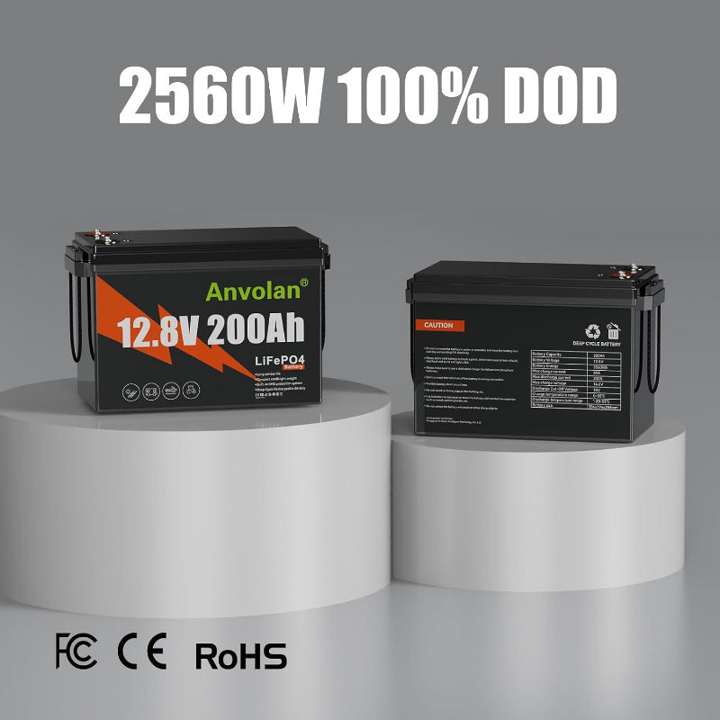 12V 200Ah Lithium LiFePO4 Batterie