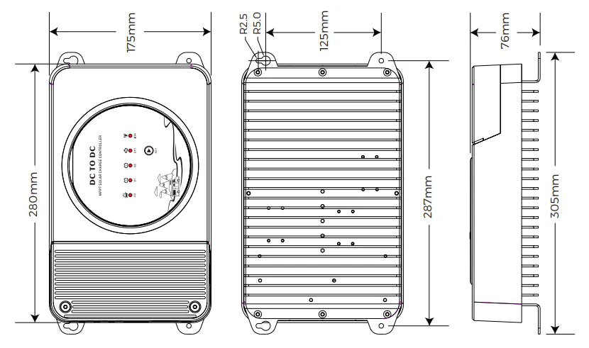 Solar Laderegler MPPT 12V/24V 30A mit DC-DC Ladegerät / Ladebooster für Wohnmobil with Bluetooth
