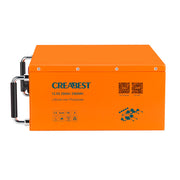 CREABEST LiFePO4 Akku 200Ah 12,8V für Wohnmobil, Wohnwagen, Camping, Boot, Solaranlagen, Off-Grid Backup Stromversorgung mit Bluetooth