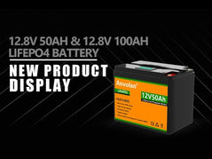 12V 100Ah LiFePO4 Lithium Batterie mit Bluetooth