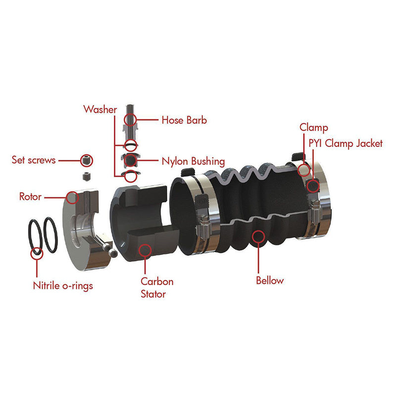 PSS-Dichtung 2' Welle, 31/2' Stevenrohr