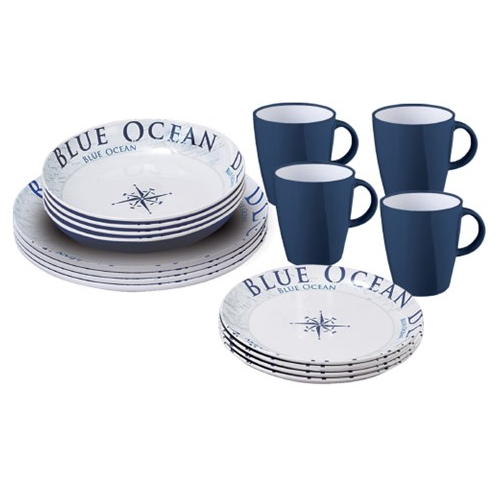 Bootsgeschirr Blue Ocean Lunch Set