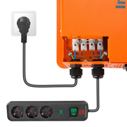 CREABEST 2000W Wechselrichter 12V auf 230V Reiner Sinus für Wohnmobil, Off Grid mit FI-Schalter, Ladegerät 80A, NVS, USV, R10, Wechselrichterkabel 35 mm²(USt-befreit nach §12 Abs.3 Nr. 1 S.1 UStG) Deutschland