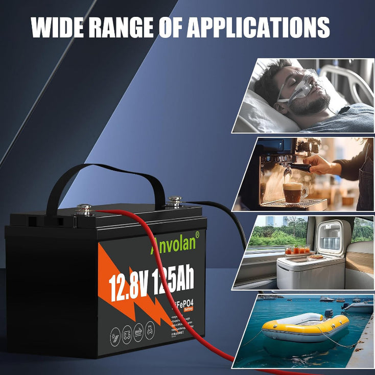 12V 125Ah Lithium LiFePO4 Batterie