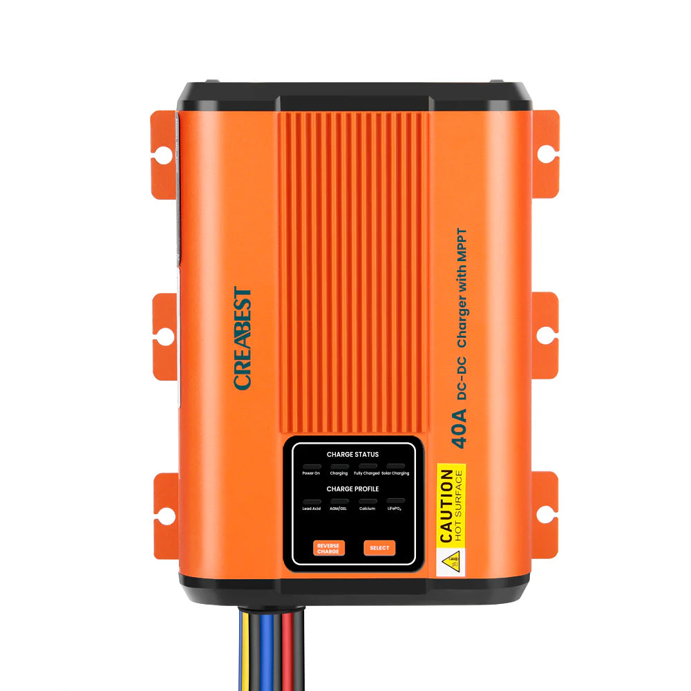 CREABEST DC DC Ladegerät 12V 40A mit MPPT