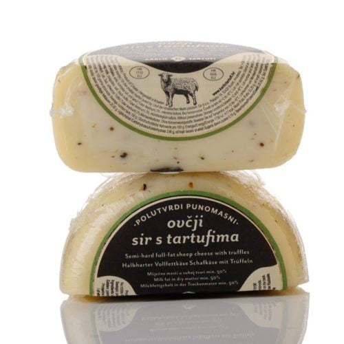 Truffle cheese - sheep's cheese with black truffles approx. 380g