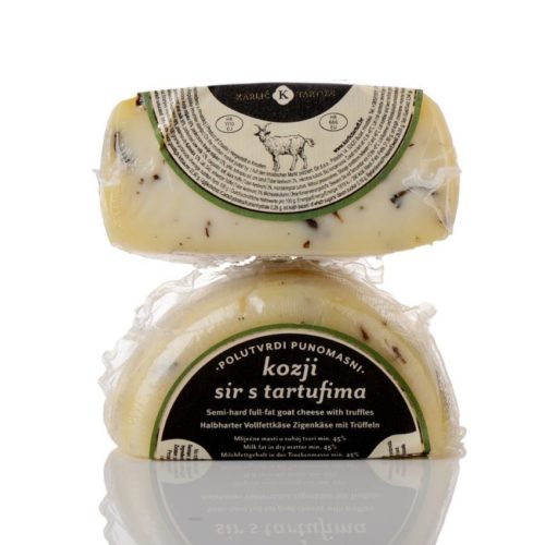 Truffle cheese – goat cheese with black truffles approx. 380g