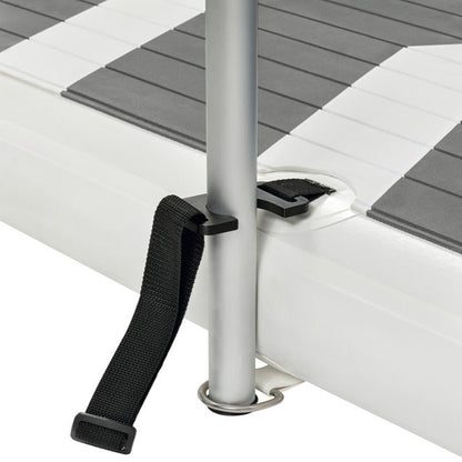 Aufblasbarer PVC-Laufsteg 240 cm und Handlauf-Set aus Aluminium 240 cm