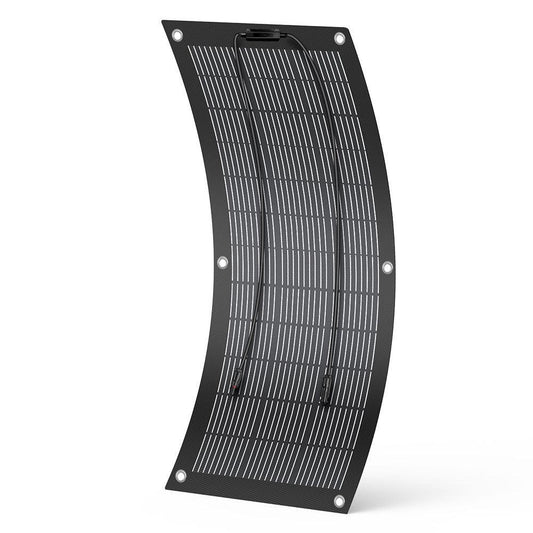 CREABEST Flexible Solar Panel 100W per Camping Wohnmobil Wohnwagen Solaranlage für Boote