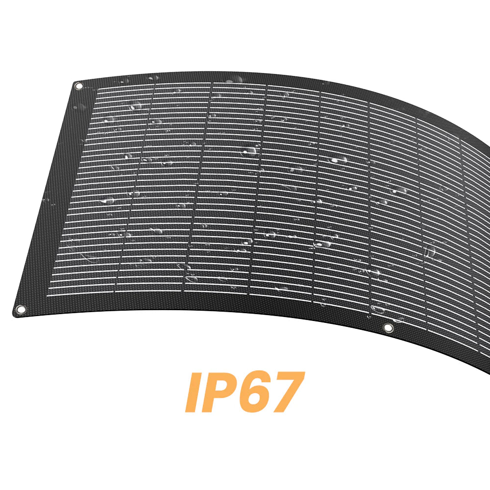 CREABEST Flexible Solar Panel 150W per Camping Wohnmobil Wohnwagen Solaranlage für Boote