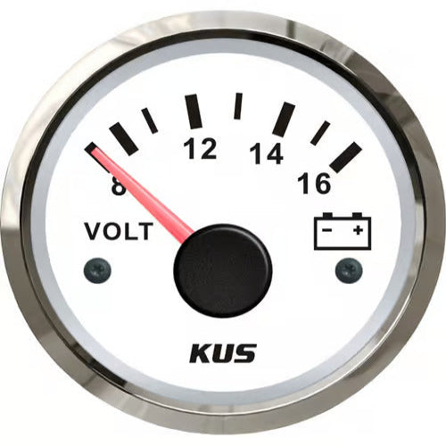 Instrumentenset von KUS für Benzin-Innenbordmotoren (EU-Norm), weiß mit GPS bis 30 Knoten