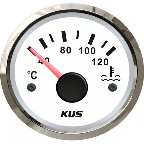 Instrumentenset von KUS für Benzin-Innenbordmotoren (EU-Norm), weiß mit GPS bis 30 Knoten