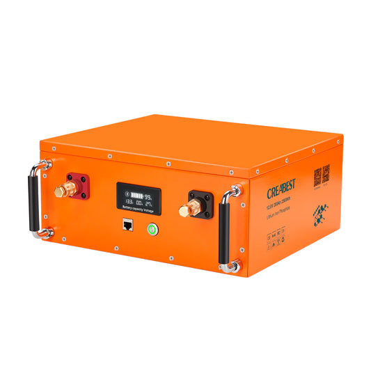 CREABEST LiFePO4 Akku 200Ah 12,8V für Wohnmobil, Wohnwagen, Camping, Boot, Solaranlagen, Off-Grid Backup Stromversorgung mit Bluetooth - Nautik&Meehr