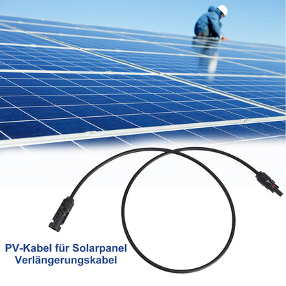 CREABEST Solarkabel MC4-Stecker 10AWG (6 mm²) Verkabelung Verlängerungskabel(eins) Solarbatterie Camping RV Boot Strom Versorgung