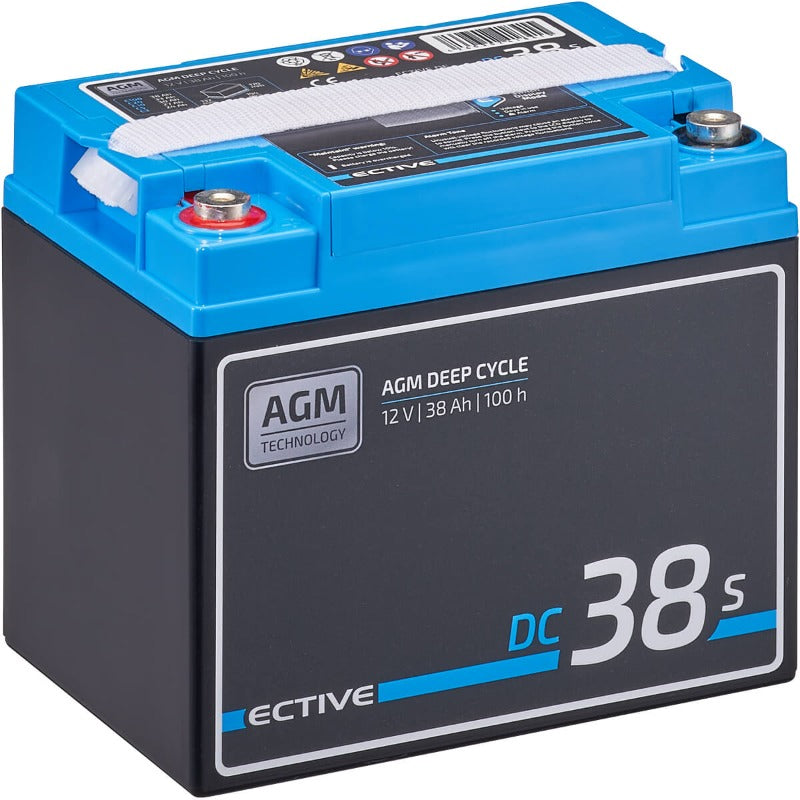 ECTIVE DC S AGM Deep Cycle mit LCD-Anzeige Versorgungsbatterie