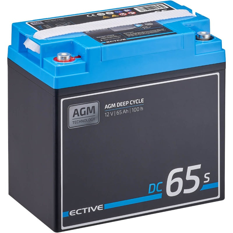 ECTIVE DC S AGM Deep Cycle mit LCD-Anzeige Versorgungsbatterie