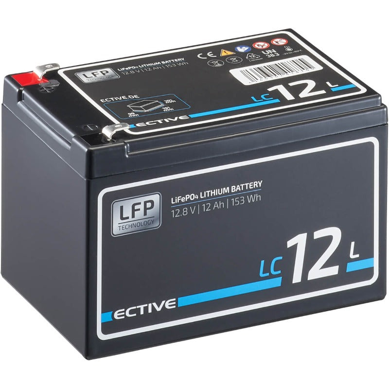 ECTIVE LC 12V LiFePO4 Lithium Versorgungsbatterie