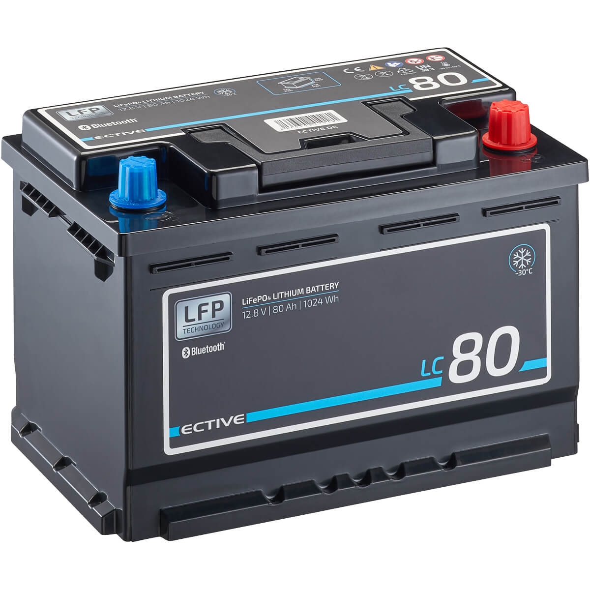 ECTIVE LC LT 12V LiFePO4 Lithium Versorgungsbatterie Exklusiv