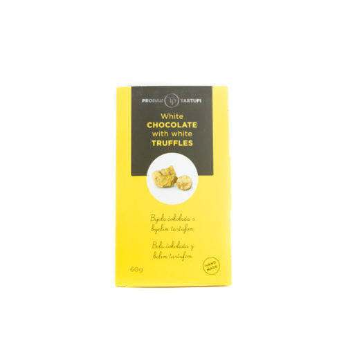 Bar of white chocolate with white truffles – Tuber Magnatum 60g