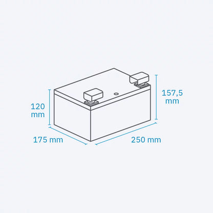ECTIVE NaC 40 BT 12 V Natrium Moverbatterie 40 Ah