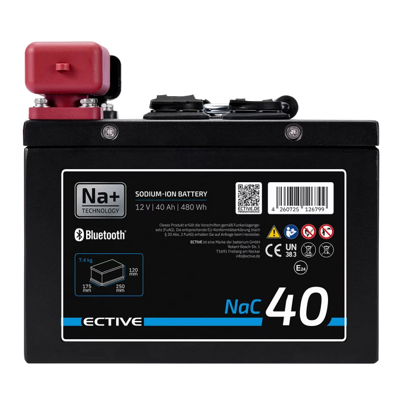 ECTIVE NaC 40 BT 12 V Natrium Moverbatterie 40 Ah