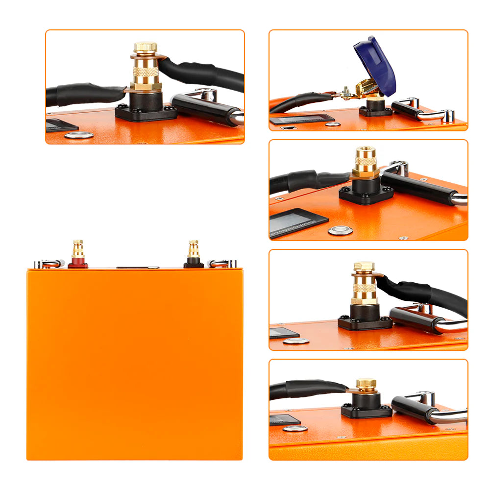 CREABEST Batteriepoladapter Paar M8 mit Installation Tool