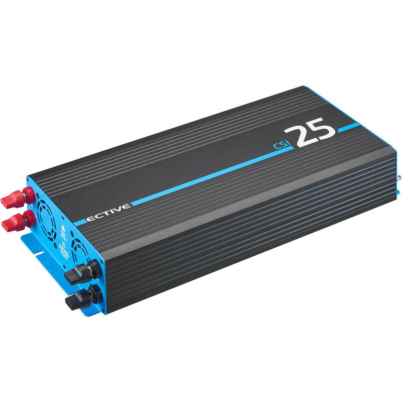 ECTIVE CSI 25 2500W/12V Sinus-Wechselrichter mit Ladegerät, NVS- und USV-Funktion