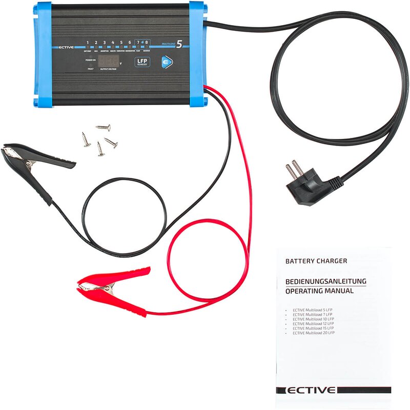 ECTIVE Multiload 5-20 LFP 8-Stufen Lithium-Batterieladegerät