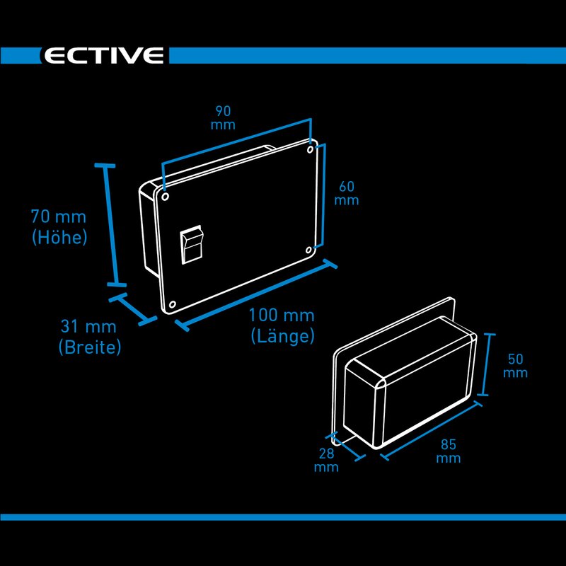 ECTIVE RC1 bis RC4 Fernbedienung für Wechselrichter