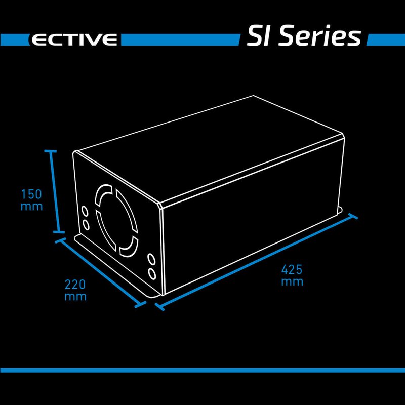 ECTIVE SI 30 3000W Sinus-Wechselrichter mit reiner Sinuswelle