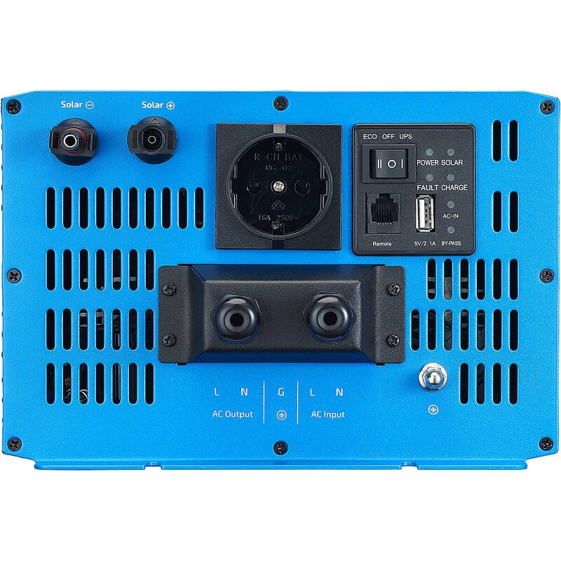 ECTIVE SSI 10 4in1 Sinus-Inverter 1000W/12V Sinus-Wechselrichter mit MPPT-Solarladeregler, Ladegerät und NVS