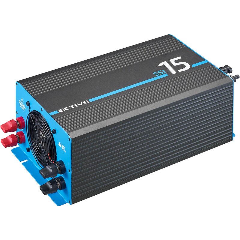 ECTIVE SSI15 4in1 Sinus-Inverter 1500W Sinus-Wechselrichter mit MPPT-Solarladeregler, Ladegerät und NVS