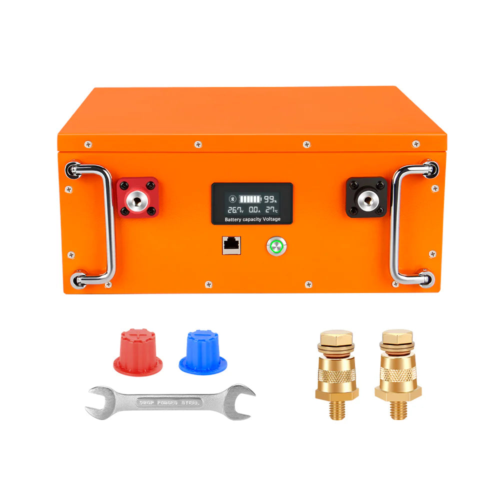 LiFePO4 Akku 24V 100Ah für Wohnmobil, Solaranlagen, Marine, Off-Grid mit Bluetooth (USt-befreit nach §12 Abs.3 Nr. 1 S.1 UStG) Deutschland