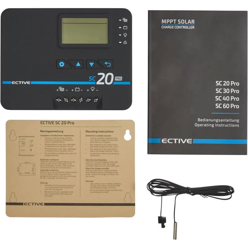 Controlador de carga solar ECTIVE SC Pro MPPT 12 V/24 V