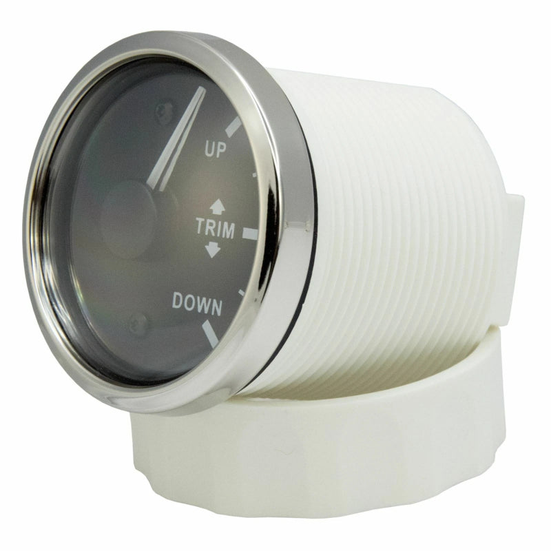 KUS Trimmanzeige schwarz mit Edelstahllünette