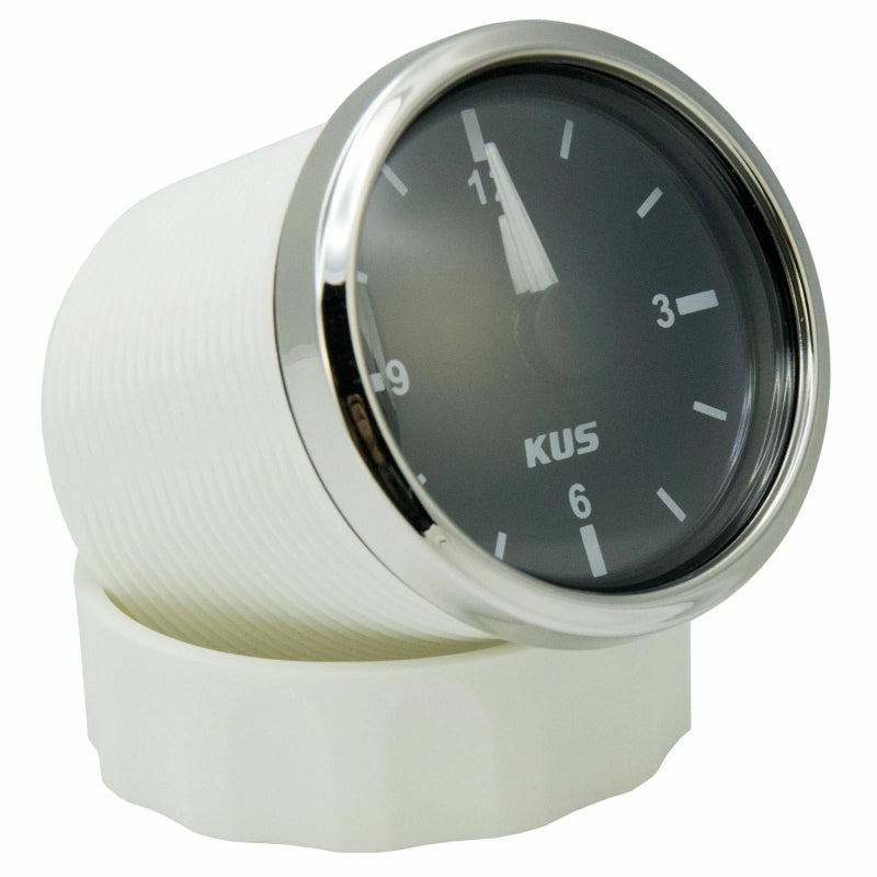 KUS Quarzuhr schwarz mit Edelstahllünette