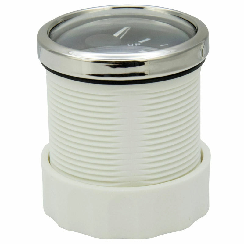 KUS Trimmanzeige schwarz mit Edelstahllünette