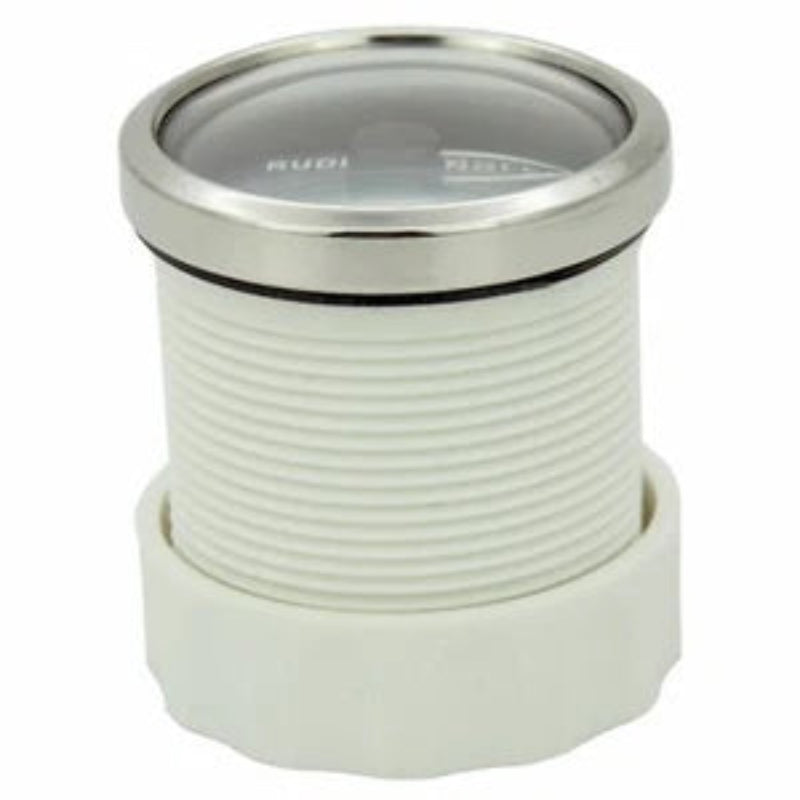 KUS Ruderlageanzeige schwarz mit Edelstahllünette