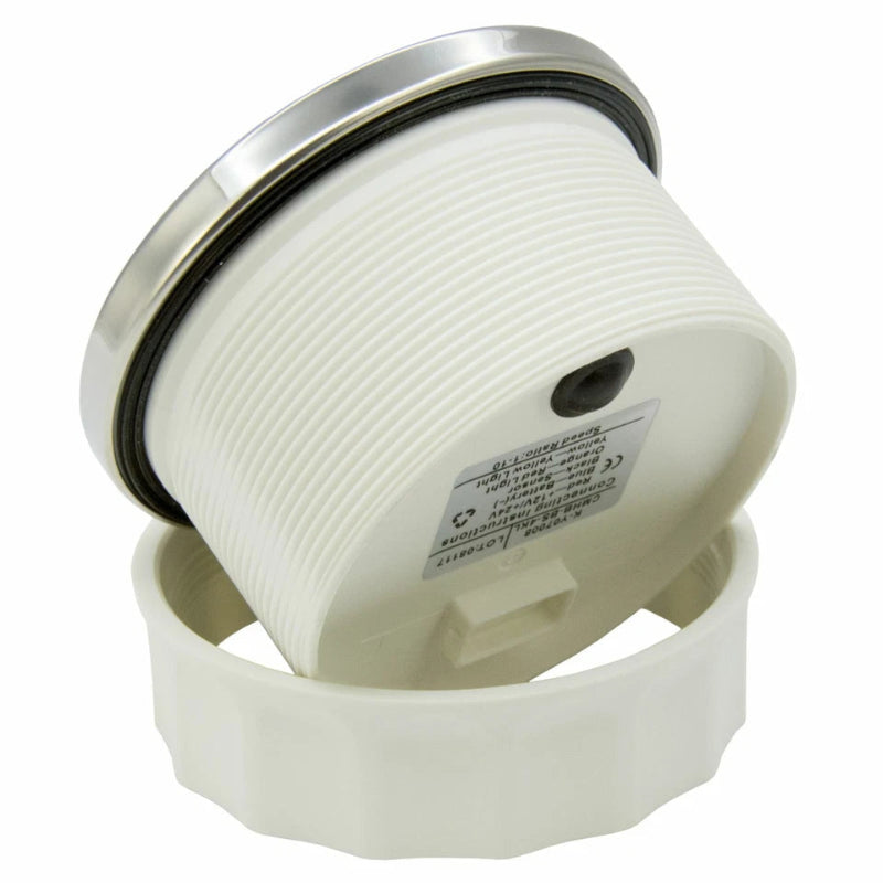 KUS Drehzahlmesser bis 6000 U/Min weiß mit Edelstahllünette