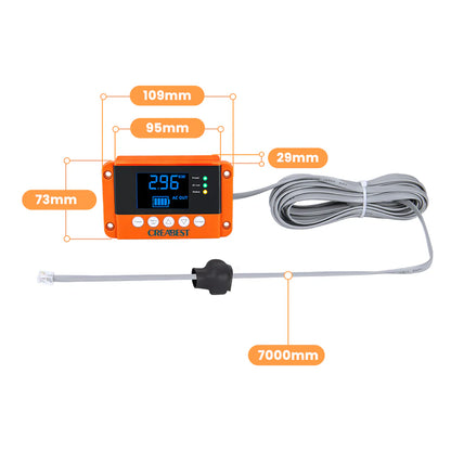 CREABEST 3000W Wechselrichter 12V auf 230V Reiner Sinus für Wohnmobil, Off Grid mit FI-Schalter, Ladegerät 100A, NVS, USV, R10, Wechselrichterkabel 50 mm² (USt-befreit nach §12 Abs.3 Nr. 1 S.1 UStG) Deutschland