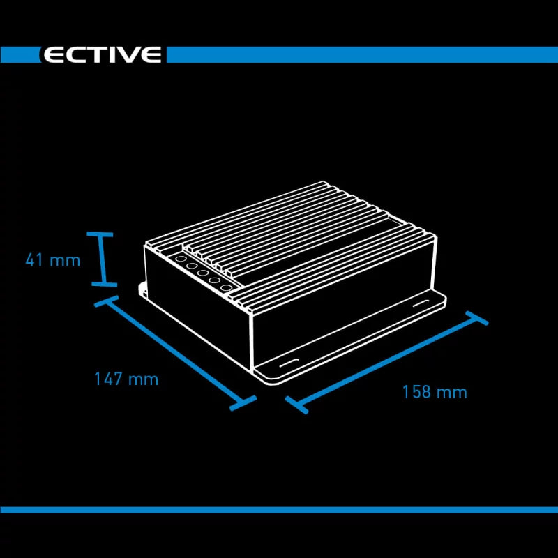 ECTIVE DSC MPPT Dual Solar-Laderegler für zwei 12V Batterien