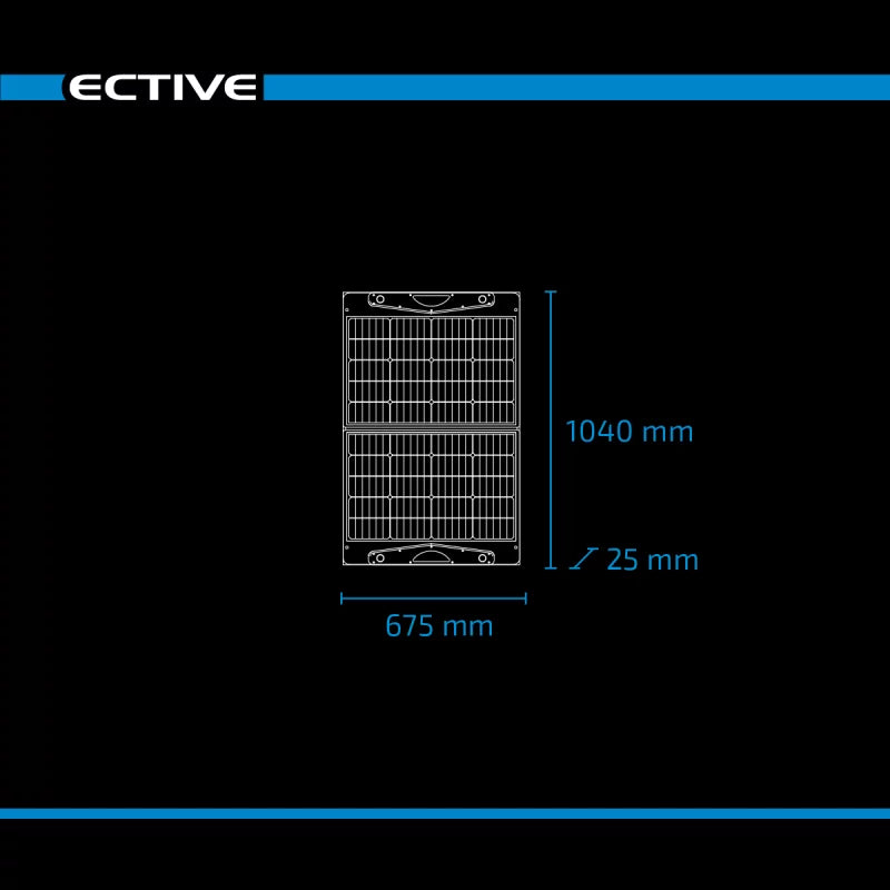 ECTIVE MSP SunDock faltbares Solarmodul in praktischer Tasche