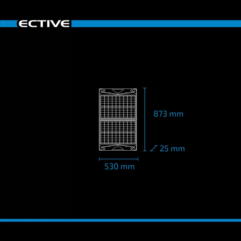 ECTIVE MSP SunDock faltbares Solarmodul in praktischer Tasche