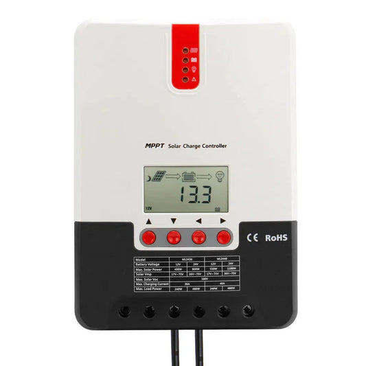 CREABEST Solar Charge Controller MPPT 30A 12V/24V for LiFePO4 Lithium GEL Battery