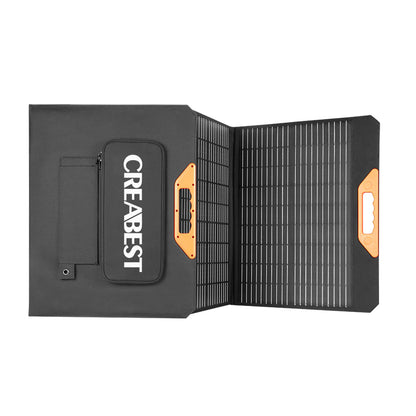 CREABEST Faltbares Solarpanel Solarmodul 160W für Powerstation Camping Wohnmobil