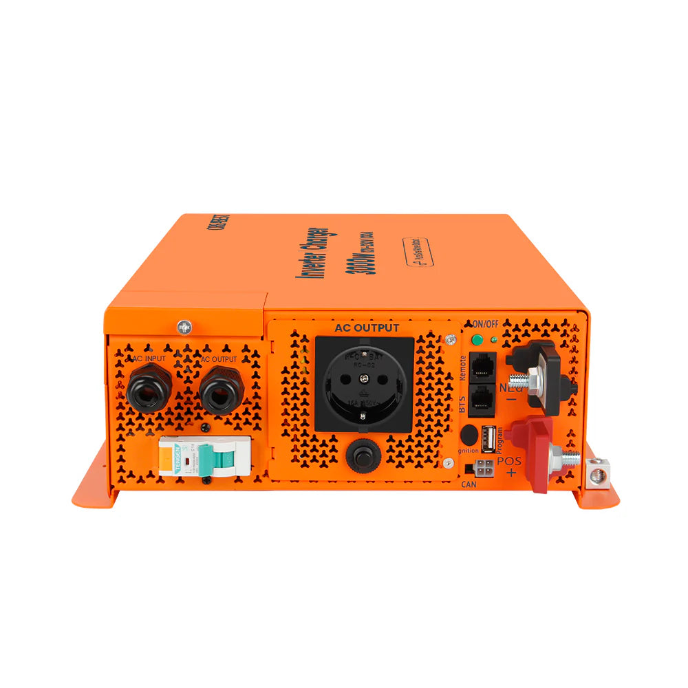 CREABEST 3000W Wechselrichter 12V auf 230V Reiner Sinus für Wohnmobil, Off Grid mit FI-Schalter, Ladegerät 100A, NVS, USV, R10, Wechselrichterkabel 50 mm² (USt-befreit nach §12 Abs.3 Nr. 1 S.1 UStG) Deutschland